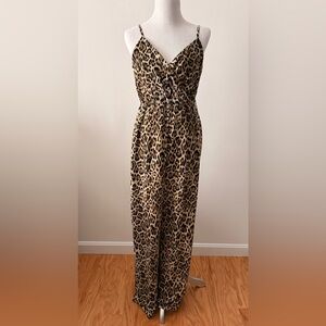 NEW w/ Tags As U Wish Animal Print Jumpsuit Women’s Size L
